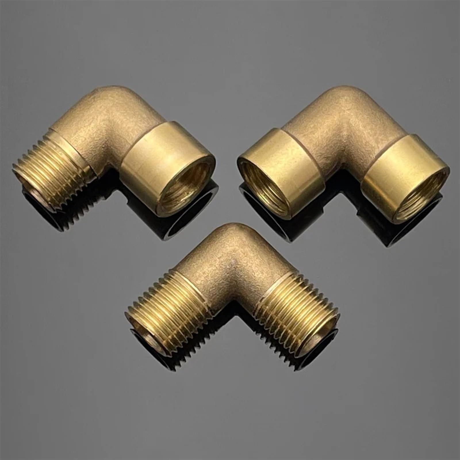 1/8 pulgadas, 1/4 pulgadas, 3/8 pulgadas, 1/2 pulgadas, 3/4 pulgadas, 1 pulgada, rosca hembra X macho, codo de latón de 90 grados, accesorio de tubería, 1 Uds.(Female To Male,1")