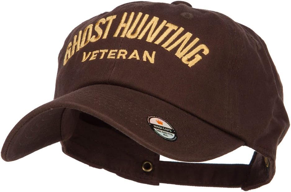 e4Hats.com Ghost Hunting Veteran Embroidered Unstructured Cap