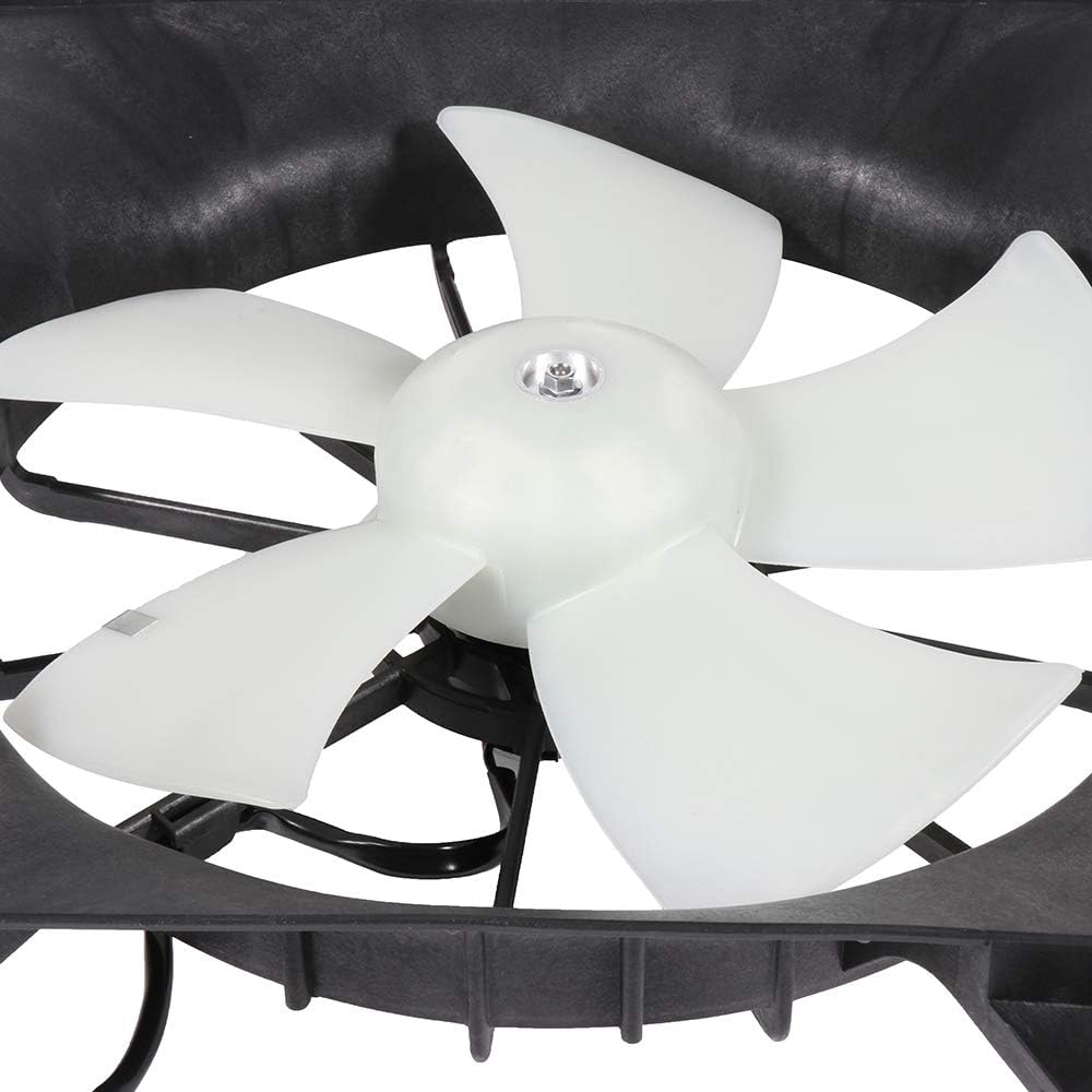 620-232 LINNCAS Radiator Cooling Fan Fit for 2003-2011 for Honda for Element 2002-2006 for Honda for CR-V Radiator Fan Assembly Black