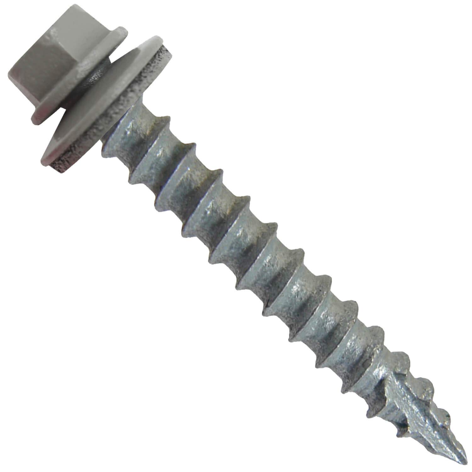 Buy 14 Metal Roofing Screws(250) Screws x 11/2" Pewter Gray/Slate