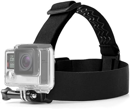 ASOCEA Action Camera Head Mount Strap Adjustable Wearing Headband Compatible with Gopro Hero 13/12/11/10/9/8/7/6/5,AKASO EK7000/Brave 4 /Brave 7/V50X Native/ODDV and so on Elastic Flexible Head Belt