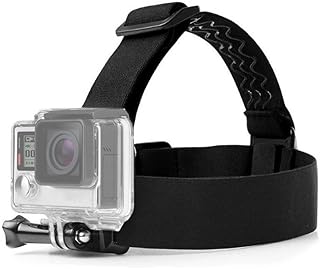 ASOCEA Elastic Adjustable Head Strap Mount Belt Screw Compatible with AKASO EK7000 GoPro Hero 7/6/5/4 Black 4k Campark ODR...