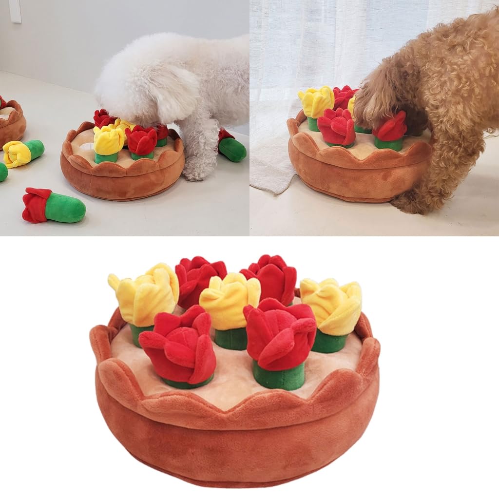 Puzzle dla psa zabawka na smakołyki snuffle pluszowa zabawka ząbkowanie dla nudy zwierzę domowe gryzienie miękka zabawka piszcząca do agresywnego żucia