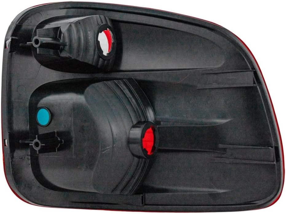 For Ford F-150/F-150 Heritage 2000 01 02 03 2004 Tail Light Driver and Passenger Side | Pair | Red Lens | Flareside | Replacement For FO2800178, FO2801178 | YL3Z13405AA, YL3Z13404AA