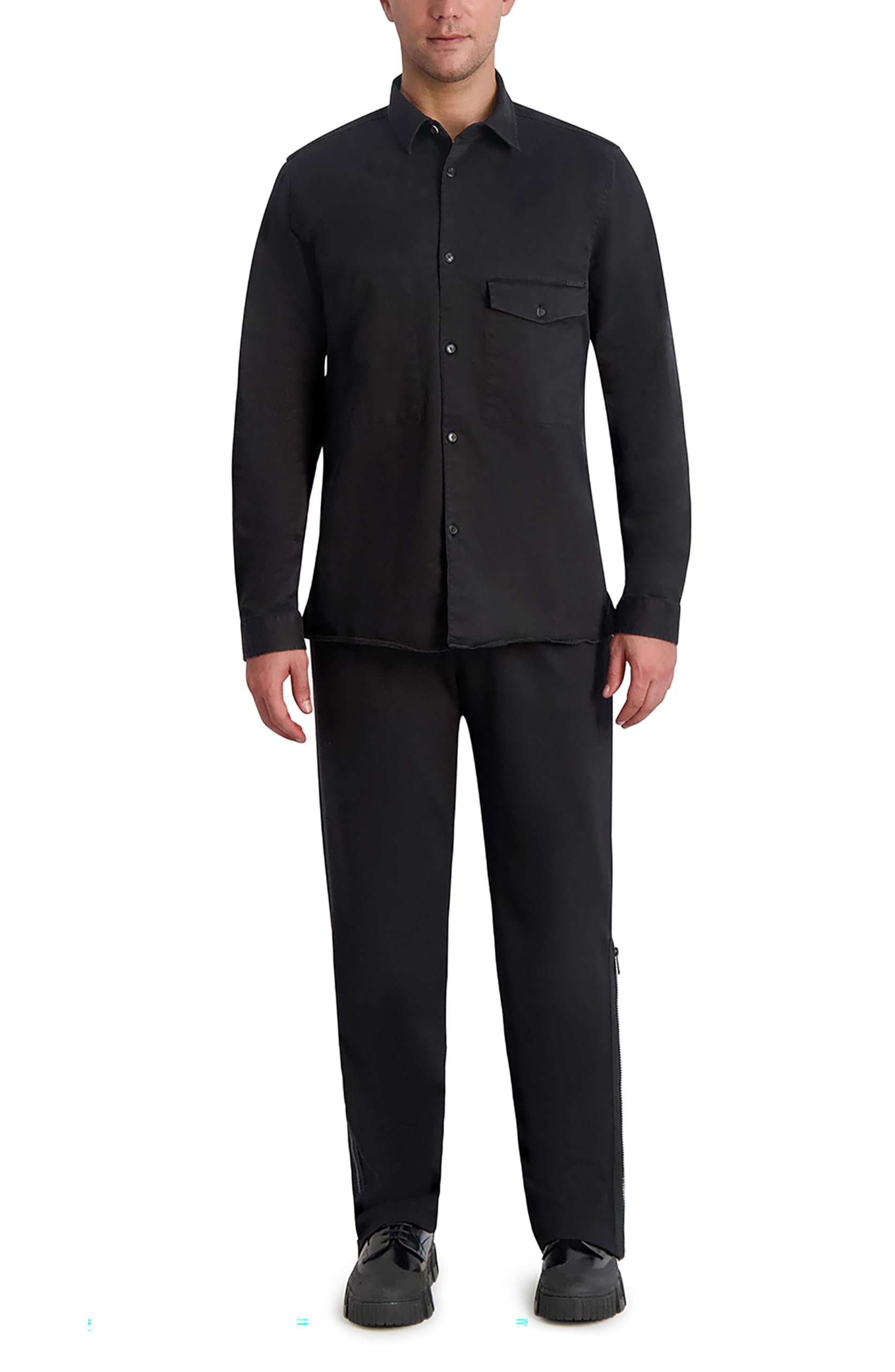 Karl Lagerfeld Long Sleeve Cotton Top