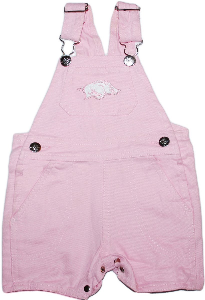 Creative Knitwear University of Arkansas Baby and Toddler Short Leg Overalls