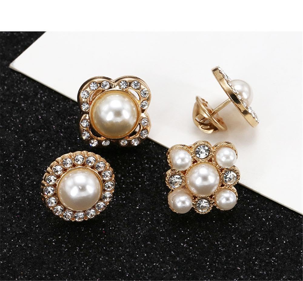Uteruik Lot De 6 Broches De Chemise Invisibles Pour Femme - Épingles De Modestie Avec Perles Et Strass - Pour Vêtements, Robes, Chemisiers