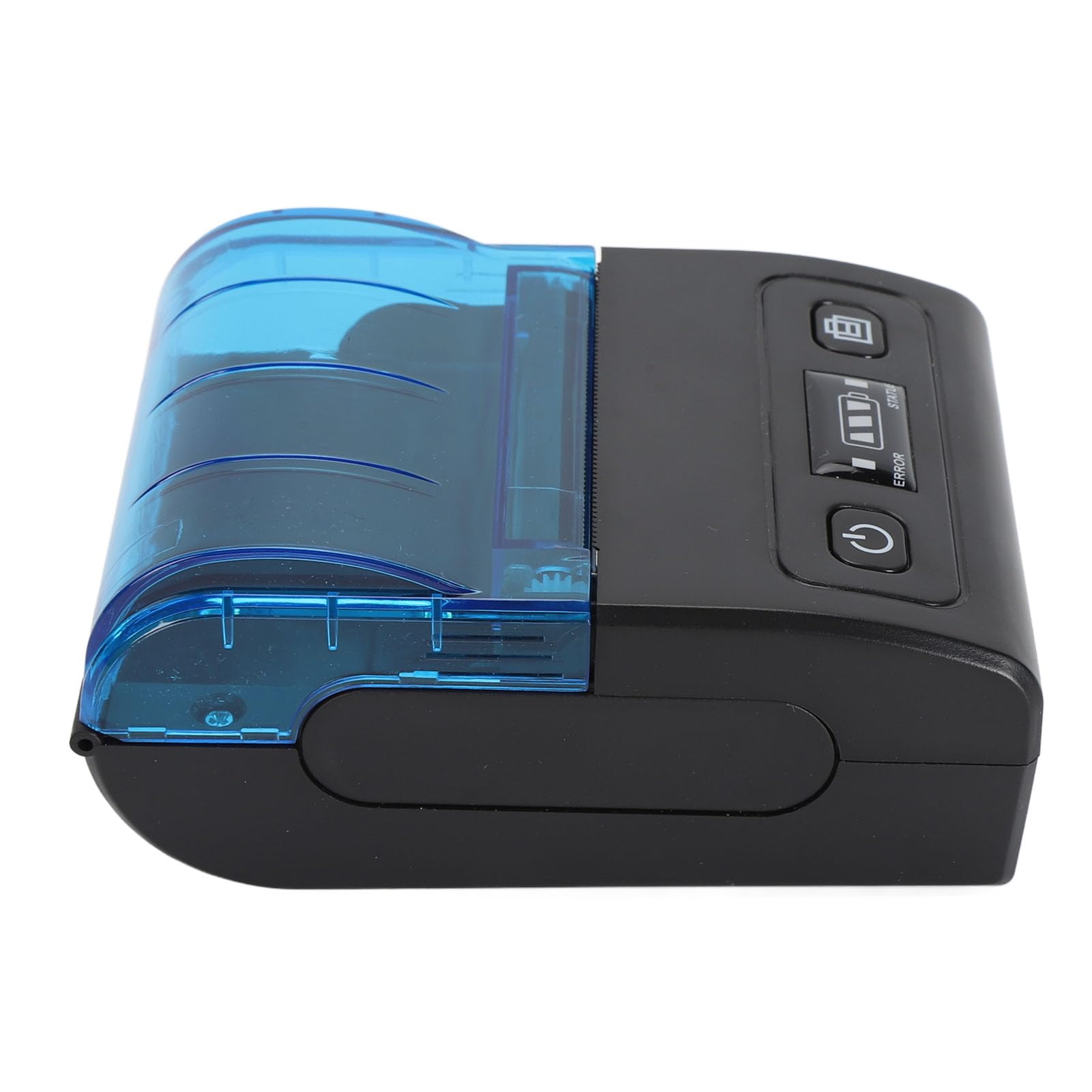 Pilipane Impresora de recibo térmico portátil Mini Bluetooth 58 mm Soporte multilingüe Impresora térmica móvil para restaurantes Tiendas minoristas ABS 1500mAh Batería