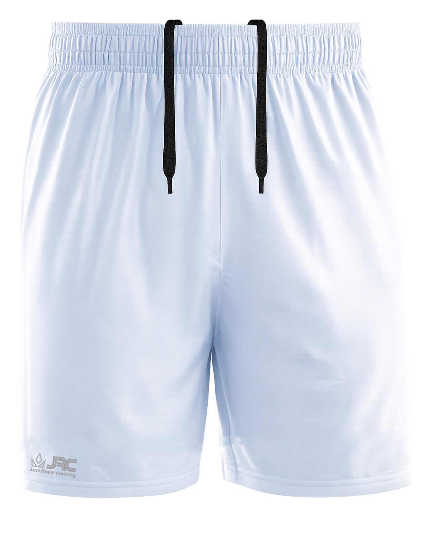 JRC Just Royal Clothing Men's Football Shorts for Running, Training & Gym, Quick Drying & Breathable Shorts (White, XL)