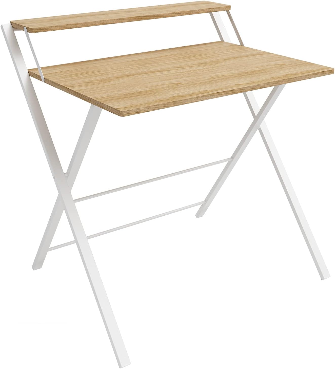 Dar Core TwoTier Folding Desk, 32.3" H x 32.1" W x 26" L