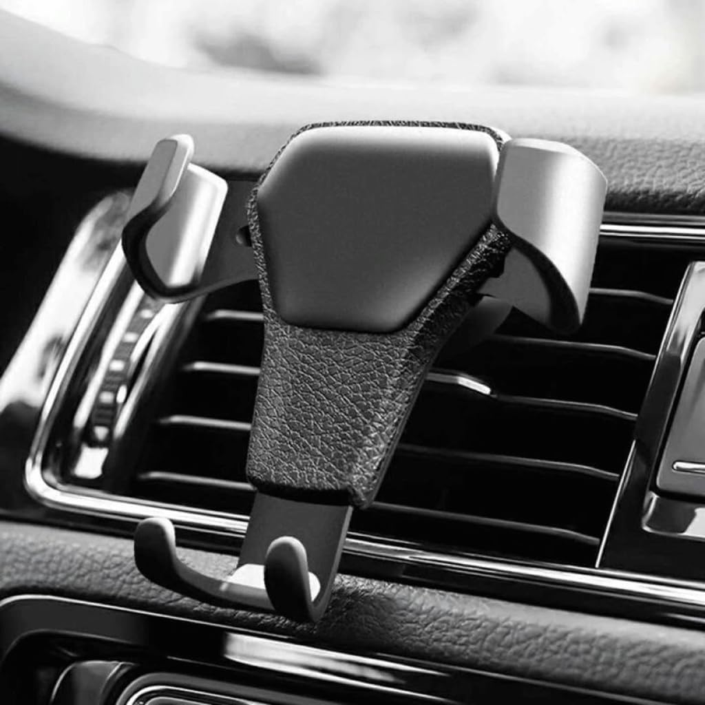DATONGERGANG Car Phone Holder for Mini Aceman J05 2024-2025, Air Vent Gravity Mobile Mount Cradle Metal Hook Stable Grip Hands-Free Lock Bracket Auto Interior Black