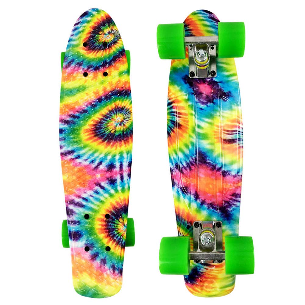 Colorful Skateboard Complete 22Inch Mini Skate Penny Board for Kids Plastic Cruiser Retro Skateboards Beginners Adult Teens P812