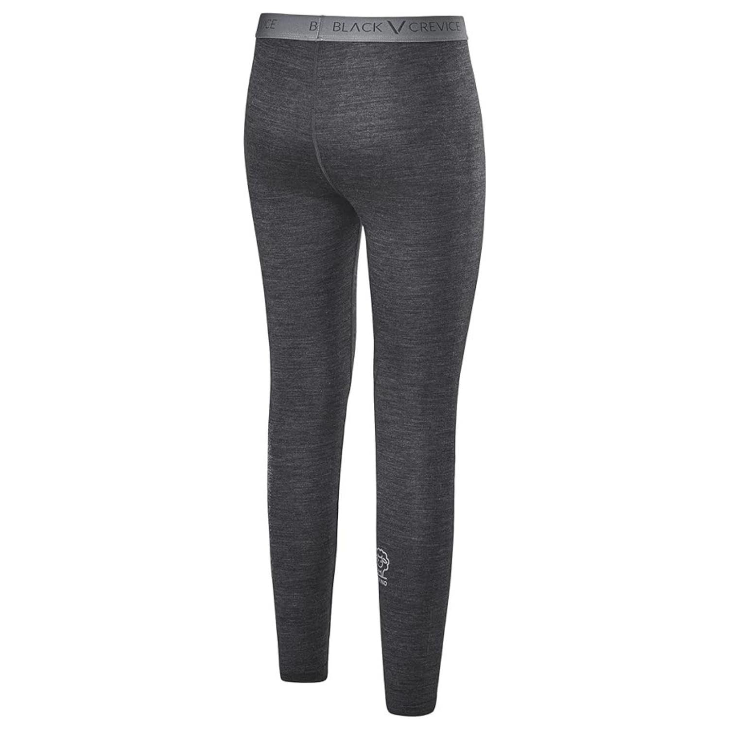 Black Crevice Leggings da Donna in Lana Merino I Intimo di pregio in Lana Merino da Donna I Intimo da Sci in Lana Merino da Donna in 70% Lana Merino e 30% PES I Pantaloni Intimi Termici