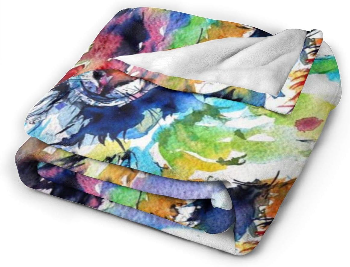 Goat Blanket Goat Gifts for Girls Boys Kids Cute Colorful Couch Sofa Throw Blanket Flannel Animals Birthday Gifts - 40''x50'' - Image 2