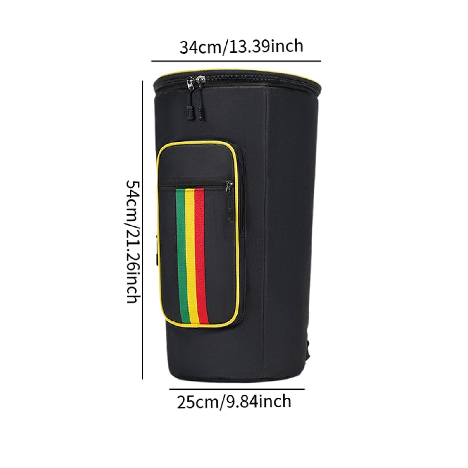 Sac de Djembé Housse de Transport pour Tambour Africain Sac à Dos En Tissu Oxford Imperméable et Rembourré avec Bretelles Réglables Adapté pour Le Tr, 10 Pouces