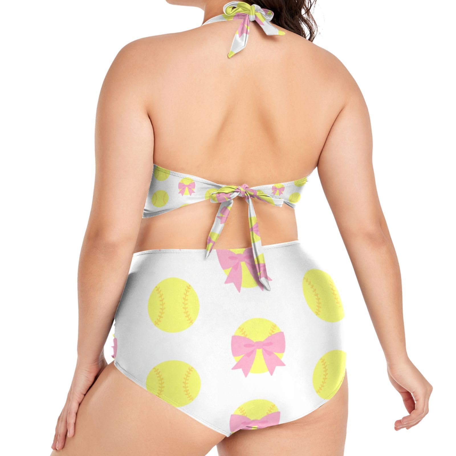 FRODOTGV Curvy Maillot de bain deux pièces pour femme L-4XL
