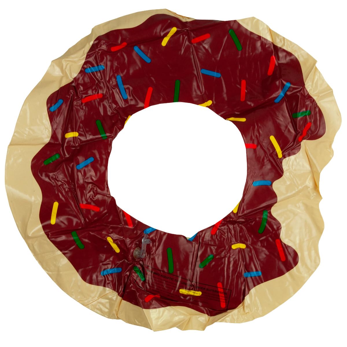 Martom Donut brązowe koło do pływania na plaży, dla dorosłych, duży nadmuchiwany pączek, koło do pływania, na lato, zabawka wodna dla dzieci i dorosłych