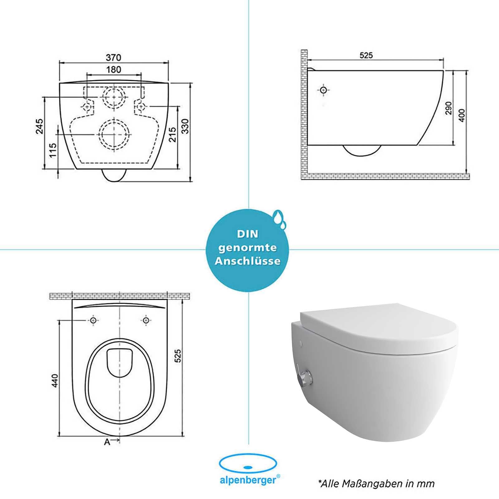 WC Sospeso Con Bidet Integrato - Ceramica, Soft Close, Design Moderno E Funzionale - Foto 2