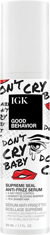 Good Behavior Anti-Frizz Smoothing Serum – Boosts Shine, Seals Out Humidity, UV & Heat Protection, For Dry Frizz-Prone Hair, 1.3 oz
