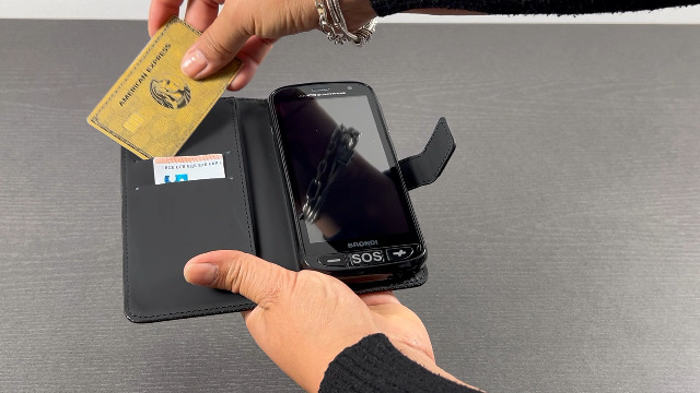 Custodia Portafoglio Per Brondi Amico Vero 4G - Pelle PU Con Portacarte E Supporto, Magnetica - Foto 2