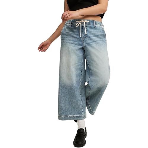 Torrid Women's Plus Size Jeans - Weekend Wide Leg Ankle Crop Mid-Rise Jean