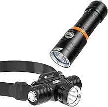 1200 Lumens Diving Headlamp & Portable 3500 Lumens Diving Flashlight