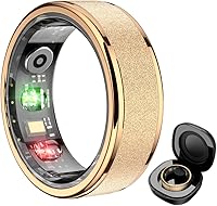 COLMI R10 Smart Health Ring for Women: 24/7 Heart Rate, SpO2, Sleep & Exercise Tracker, No Subscription Fee (Rose Gold, Size 7)