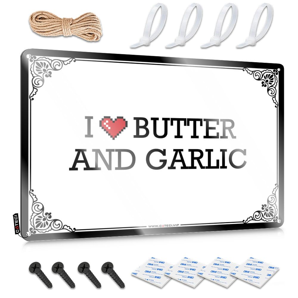 Teenage Room Decor Soft Bath Funny Wall Art | I Love Butter And Garlic Pretty For Terrace Living Room(30X40CM)