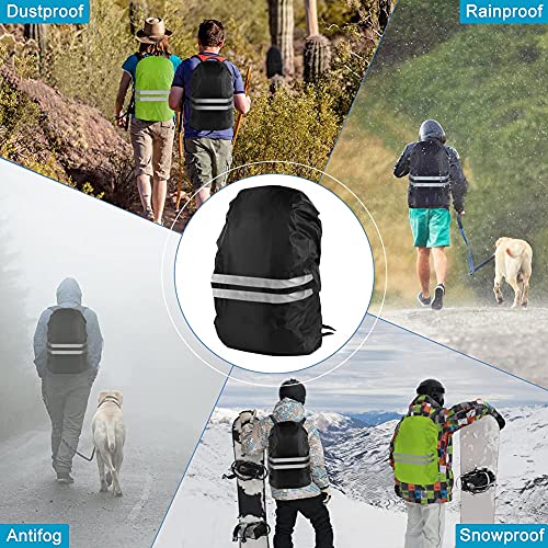flintronic Backpack Waterproof Cover, Backpack Waterproof Case, Backpack Protector, Rain Cover for Backpack with Reflective Material, Ideal in Bad Light and Darkness - Image 8