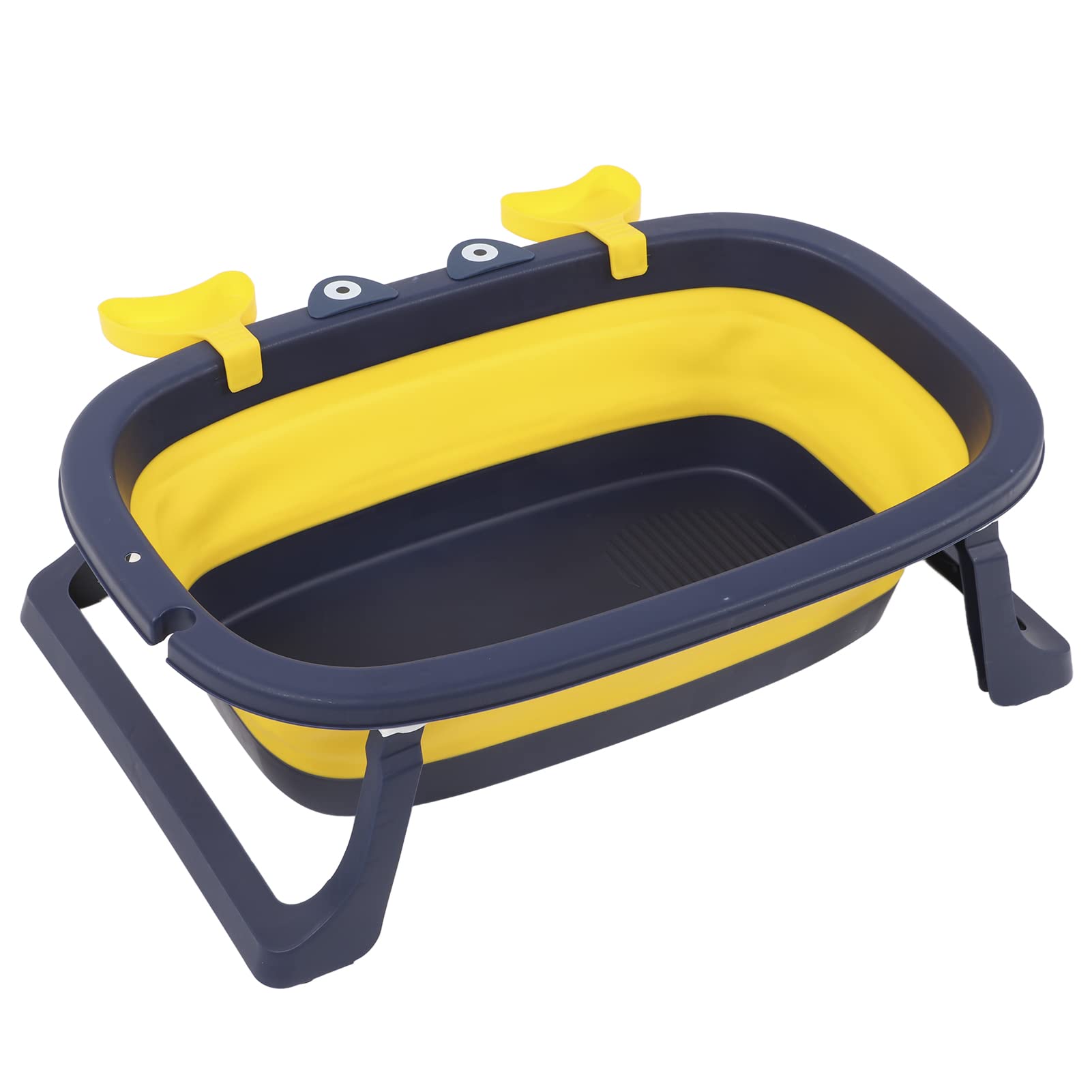 Lantuqib Pet Bath Tub, Portable Drain Hole Children Folding Bathtub Multifunction for Cat for Puppy for Children