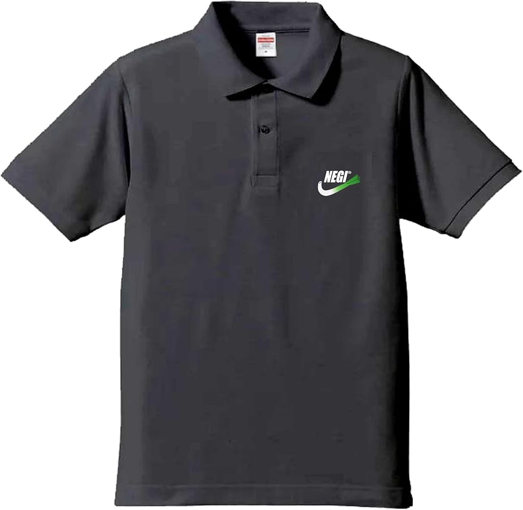 Amazon | [NEGI] ポケット無ポロシャツ ねぎポロ おもしろTシャツ
