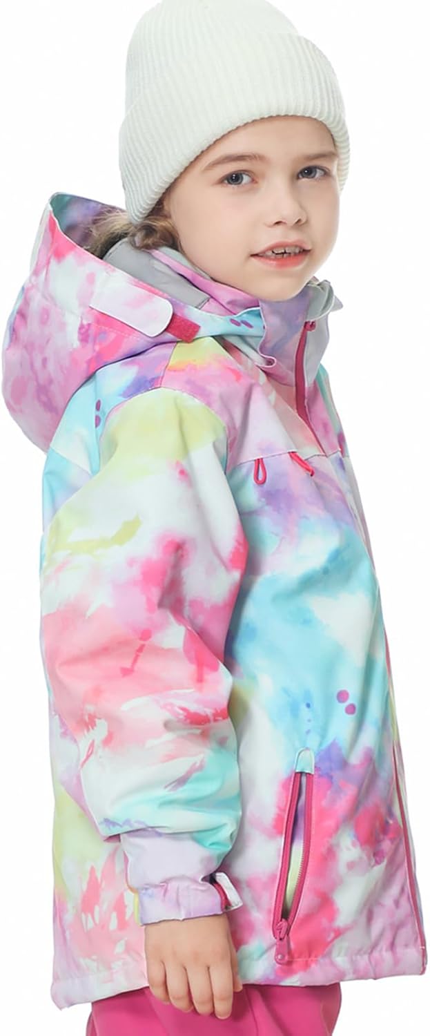 Kids Ski Jacket Waterproof Warm Winter Snow Coat With Hooded Outdoor Snowboarding Skiing Jackets for Girls Boys - Image 2