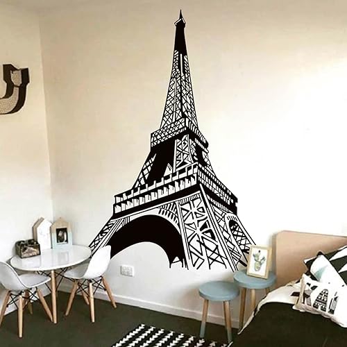 Miniatura 1 de Calcomanía de la Torre Eiffel de París, diseño único moderno para dormitorio, sala de estar, decoración del hogar, vinilo extraíble FG354 (M-22 x
