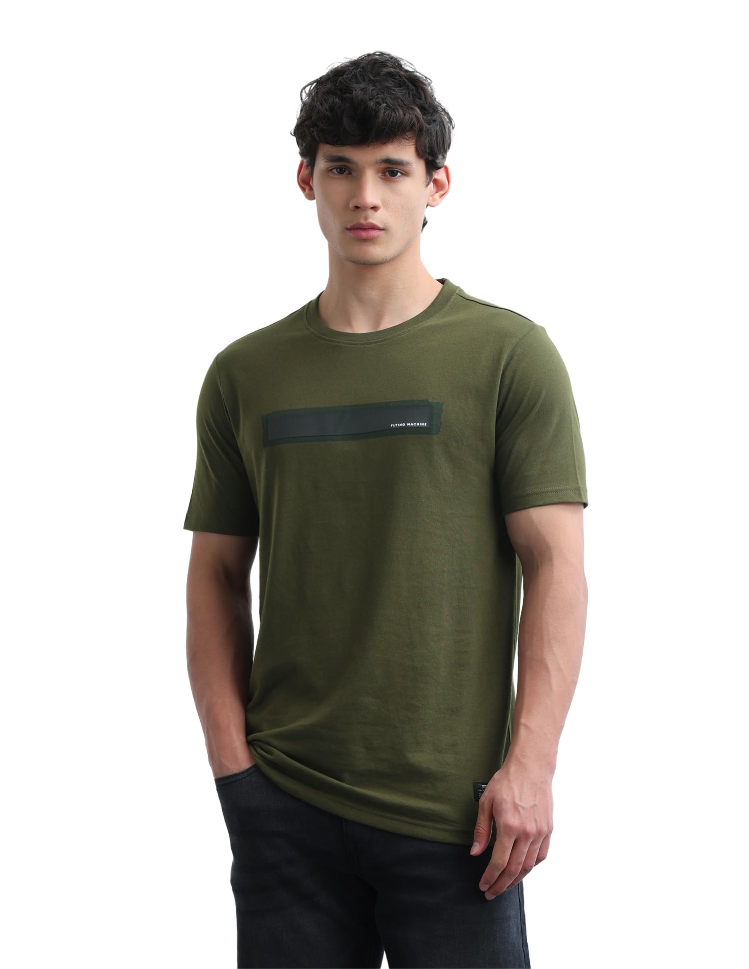 flying machine Men's Regular Fit T-Shirt | Solid | Tshirt for Man-picture-23