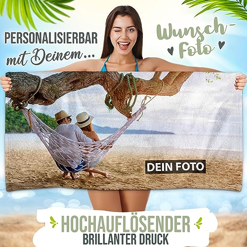 Foto-Handtuch Pr Print Royal: Personalisiertes Badetuch mit Foto