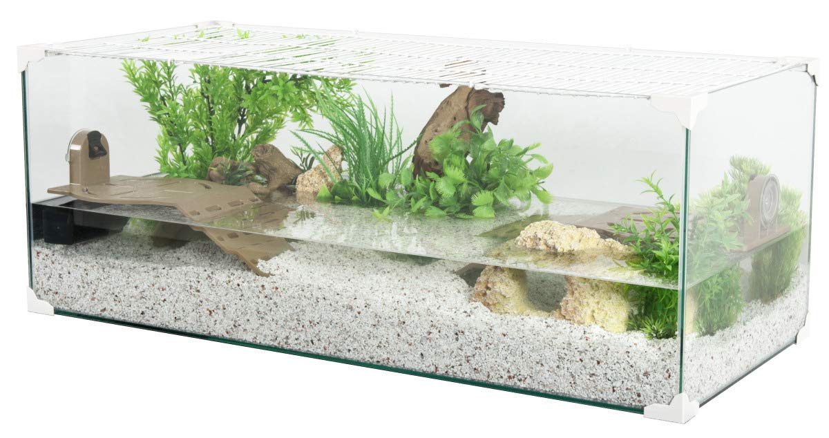 Zolux Acquario Tartaruga-AQUATERRARIUM per Tartaruga d'acqua 80 CM