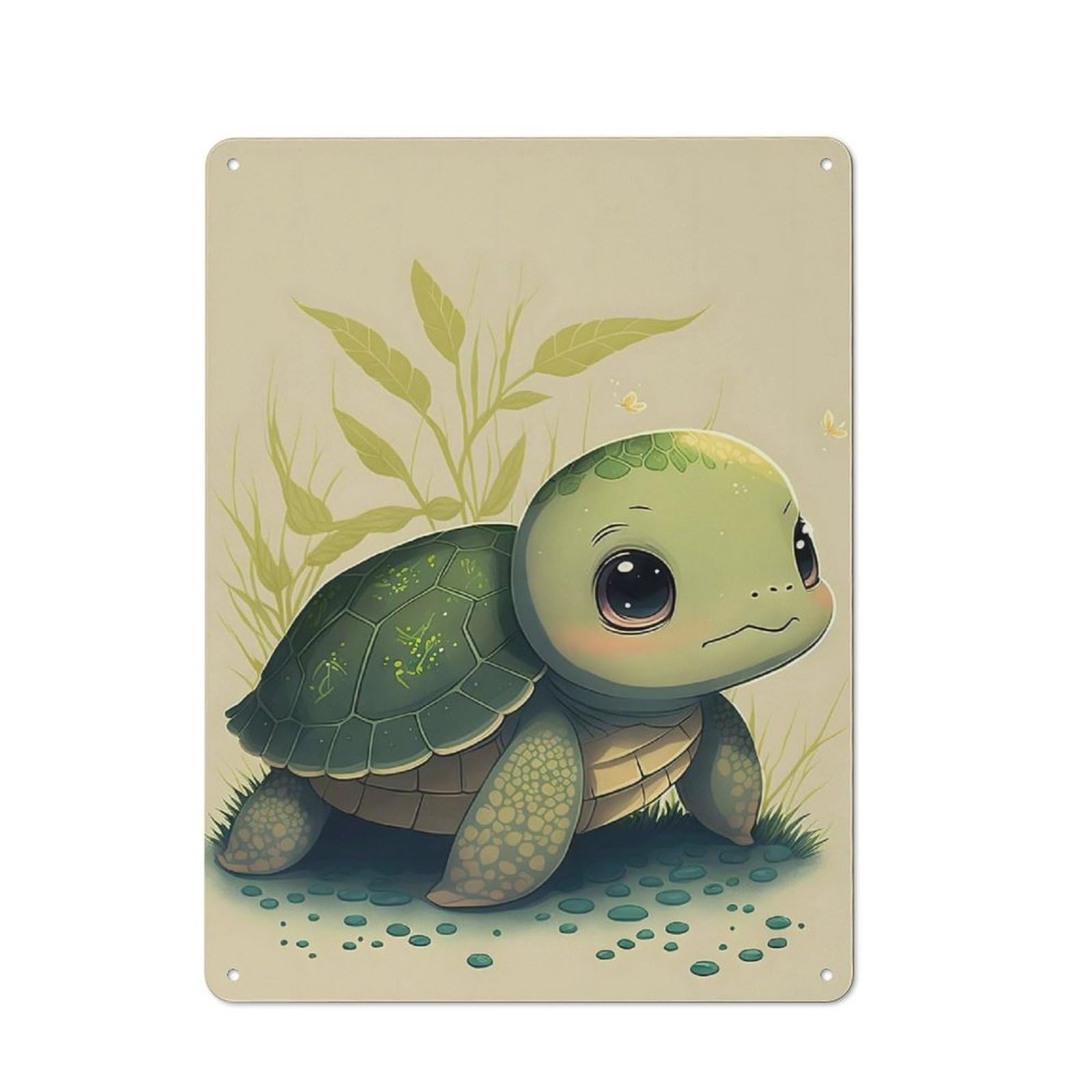 Shed Style Turtle Sea Animals Shed Metal Sign 40x30cm, Shed Wall Decor for Shed, Garden Room, Porch Or Garage