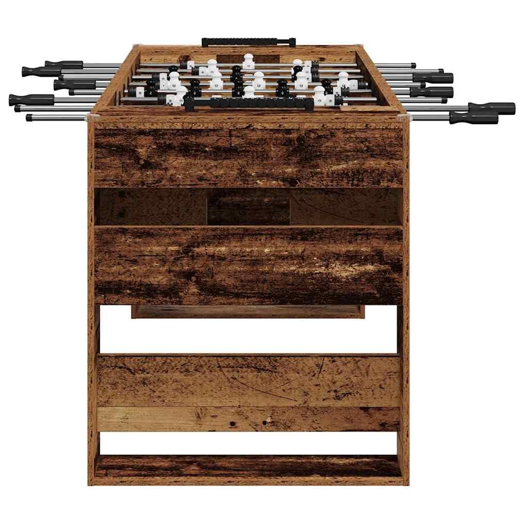 Calcetto da tavolo bianco, 146,5 x in legno, per interni, tempo libero, sala giochi, con manici ergonomici e tubi in acciaio, stabile, per famiglie e