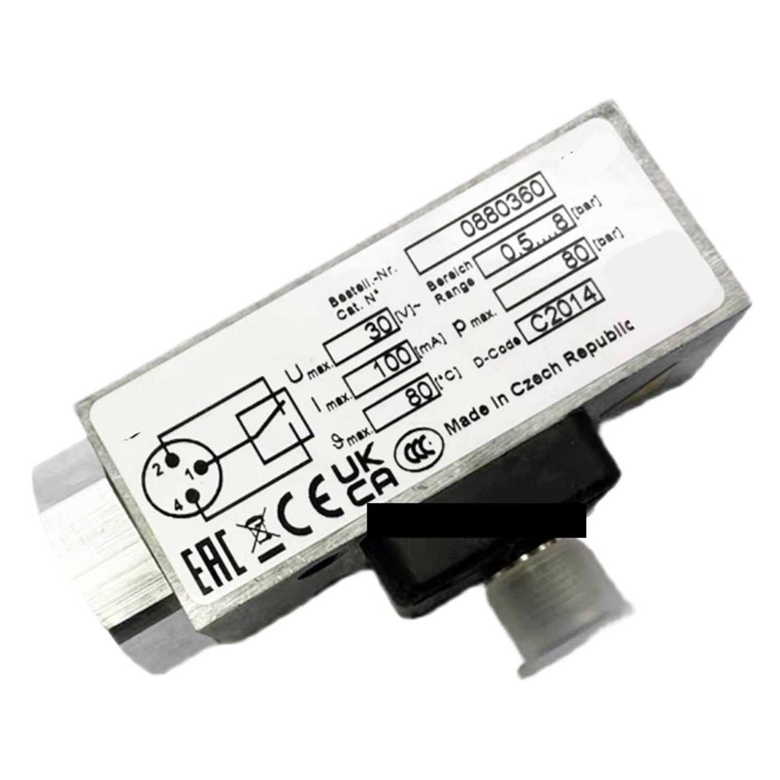 Composants pneumatiques du pressostat 0880460 pour réparer un circuit instable