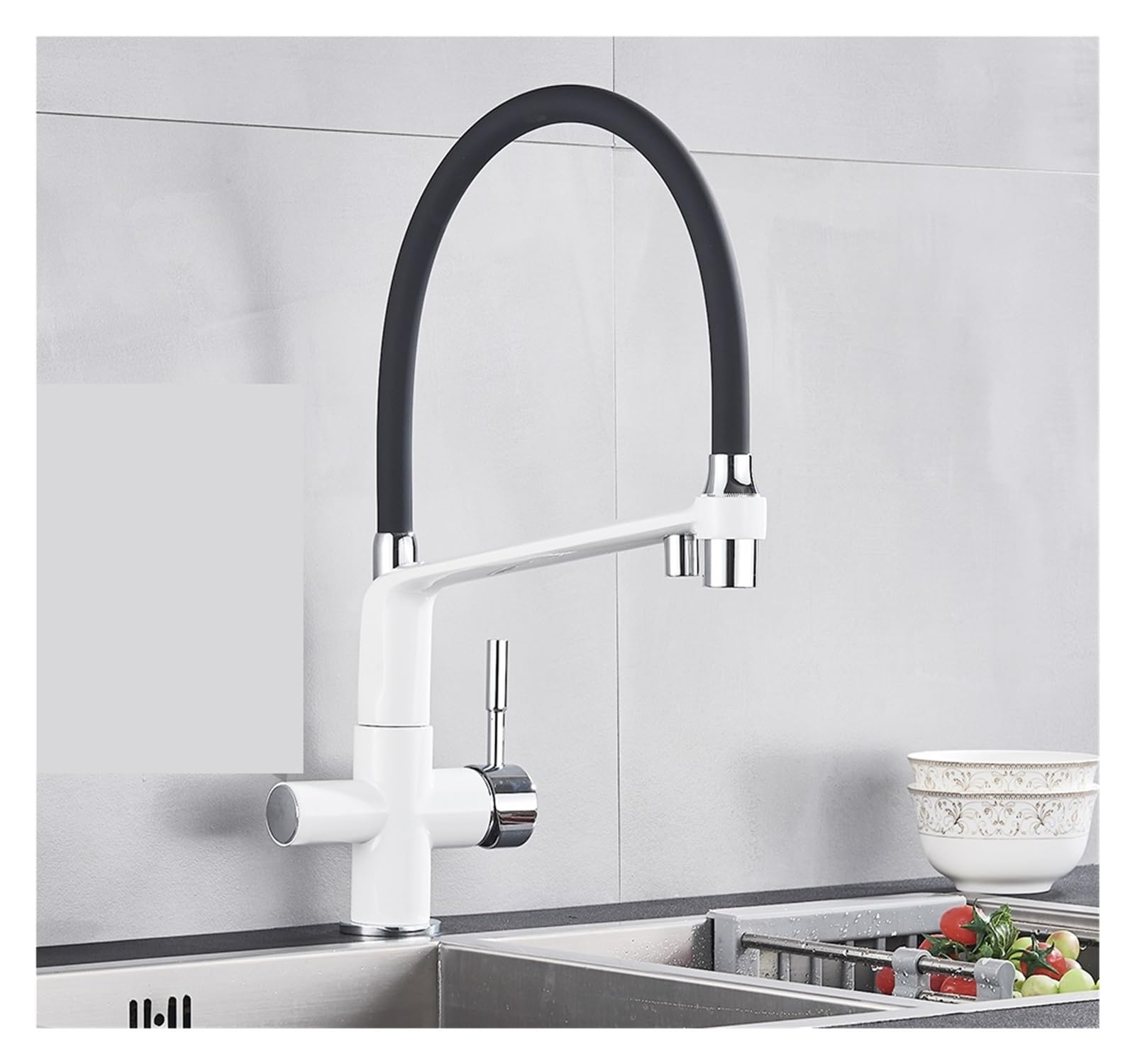 Robinet d'évier de cuisine avec purification intégrée chaude et froide