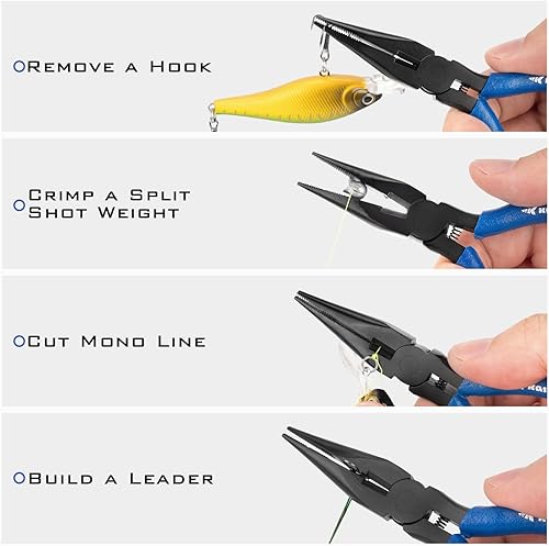 Vista 33 de KastKing Intimidator Fishing Pliers, Corrosion Resistant Polymer Coated Fishing Tools, Tungsten Carbide Cutters, Saltwater Resistant Fishing Gear D