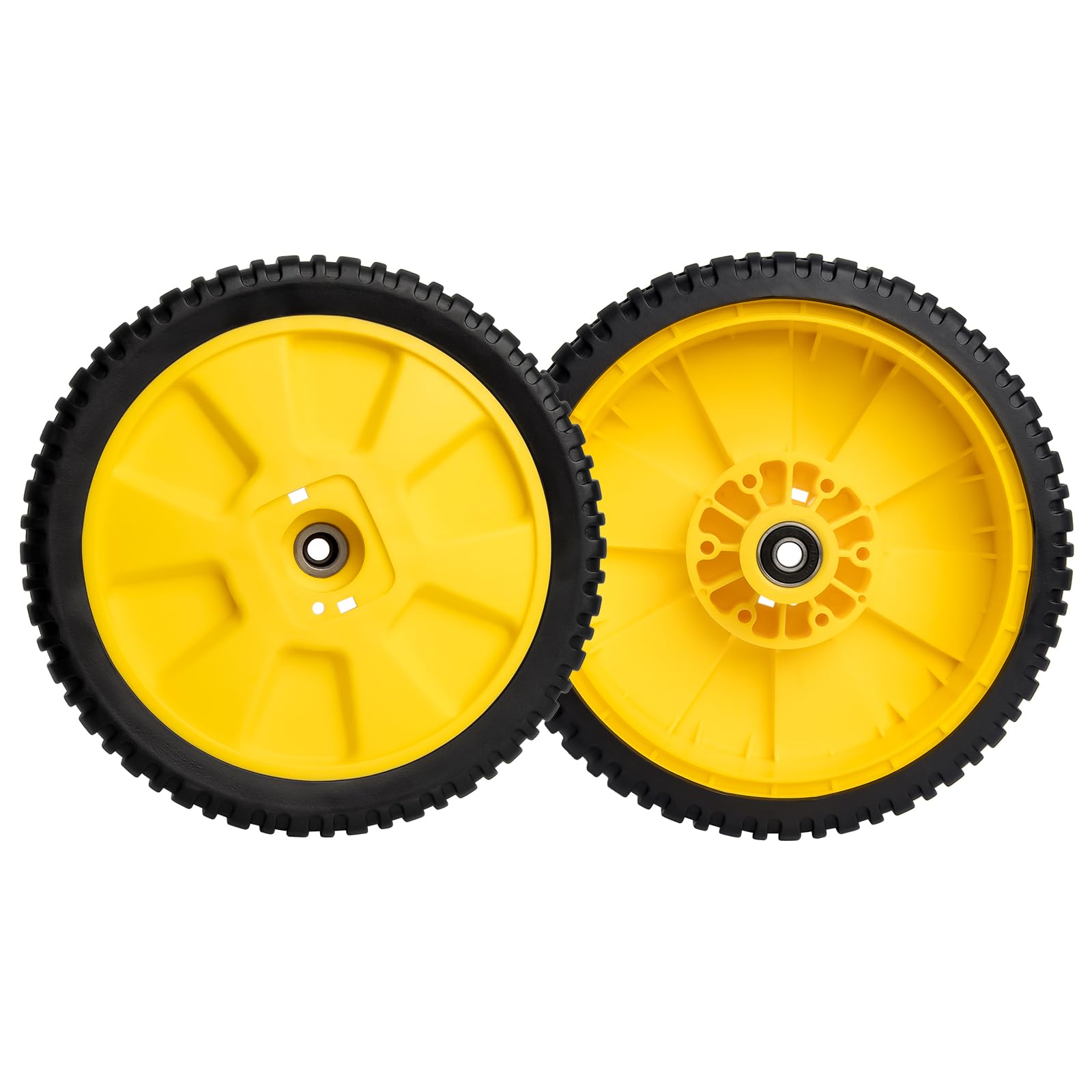72-115 8" Lawnmower Wheel Compatibles with John Dee re Walk-Behind Mowers, 205-504 Wheel Compatibles with 12SB, 14SB, 14SE, JA65, Replace for AM115138, AM111151, AM71217, AM111158，2 Pack