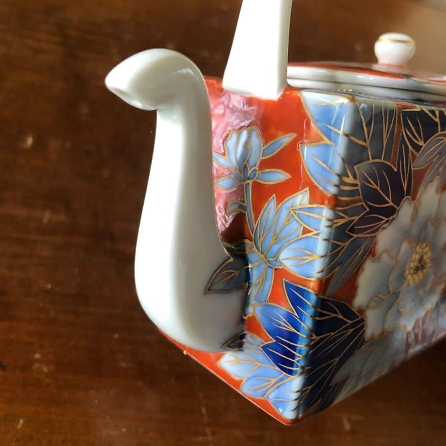 深川製磁 オールド深川 古代牡丹外赤 醤油差し 醤油入れ 書道 水差 金彩 牡丹 Amazon.co.jp: 深川製磁 オールド深川 古代牡丹外赤 醤油差し