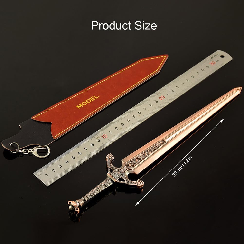 Elden Ordovis's Greatsword Model - 30Cm/11.8In, Full Metal, Gaming Collectible Figurines Desktop Ornaments, Decorations, Birthday Gift for Game Lovers with Gift Box