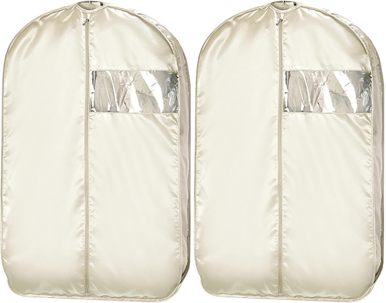 Kleiderhülle Zum Aufhängen,Dickes Kleidersäcke Mit Reißverschluss Aus Satin,Atmungsaktive Kleiderschutzhülle,Staubschutz Für Anzüge,Jacke,Hemd, Anzug,Kleid,Mantel,Langlebig,Waschbar
