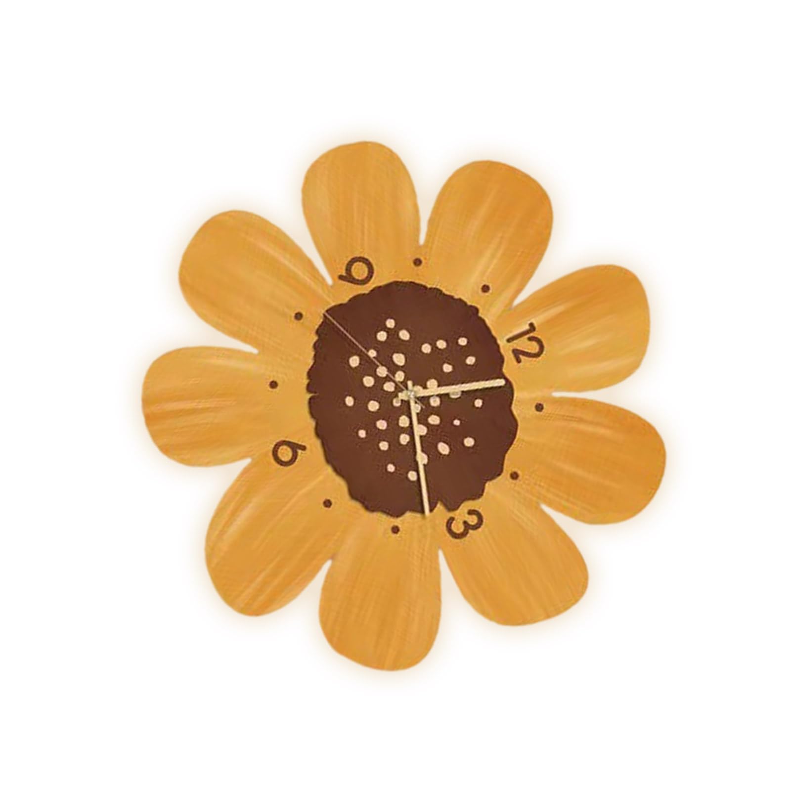 Msioytog B Creative Flower Decors Wall Clock With Uilts In Light Perfect For Edrooms Living Room Attery Operated Wall Clock With Light