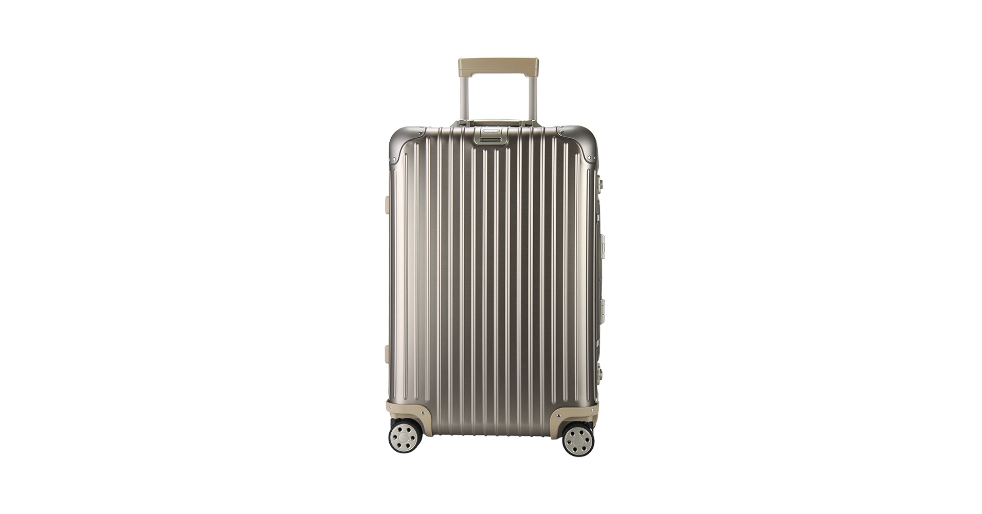 RIMOWA:オリジナル革ハンドル、トパーズ、titanium、シャンパン色 Amazon | [リモワ] キャリーバッグ TOPAS Titanium 1週間