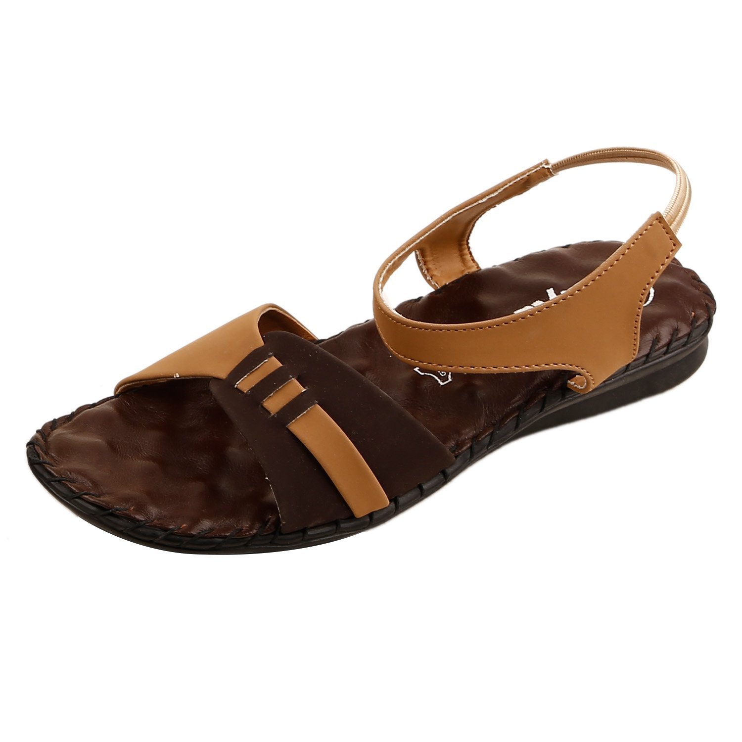 e lyteWomen Sandal EKS- 58007 Beige Brown (41)