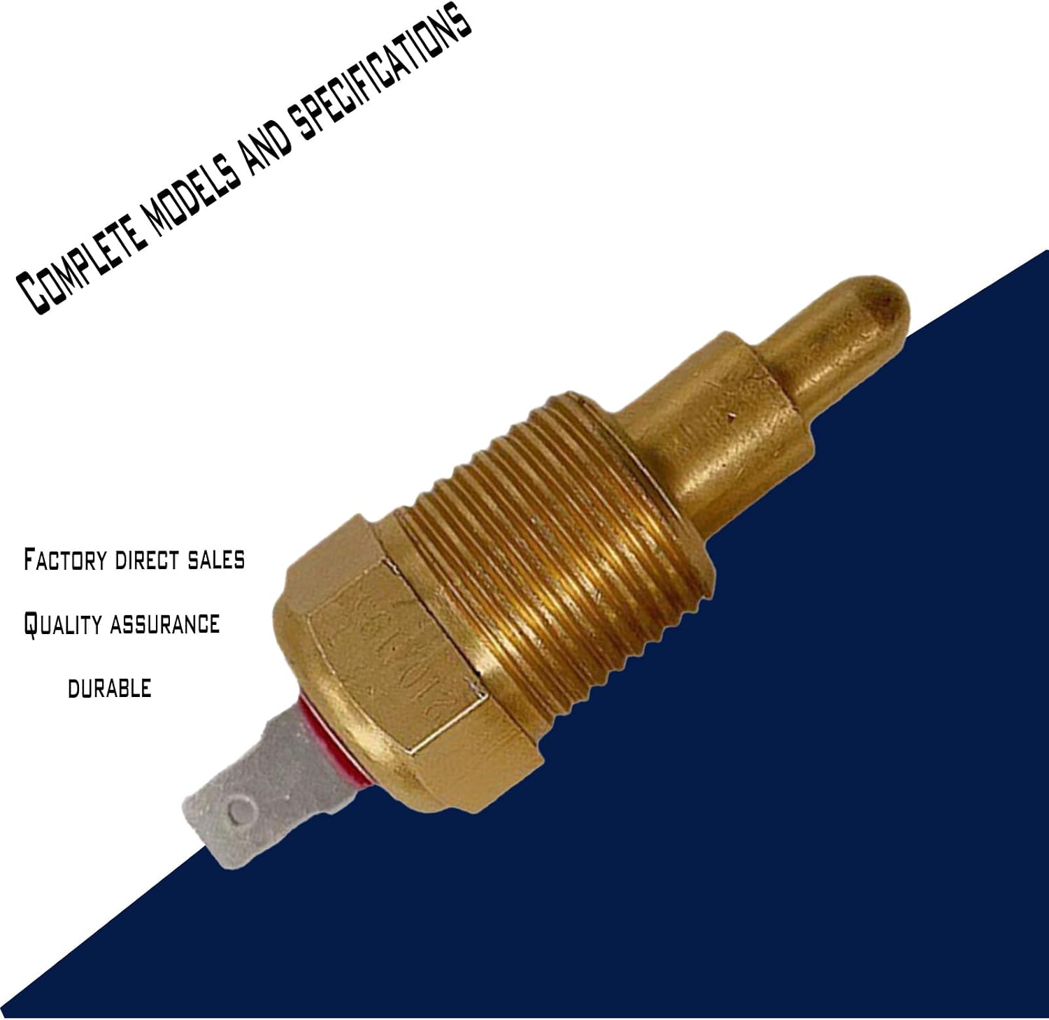 1 Pcs Golden Fan Temperature Switch, Cooling Fan Switch 200' - 185' Adjustable Temperature Switch, Radiator Fan Switch Fit for 10" 12" 14" 16" Fan with 3/8" Pipe.