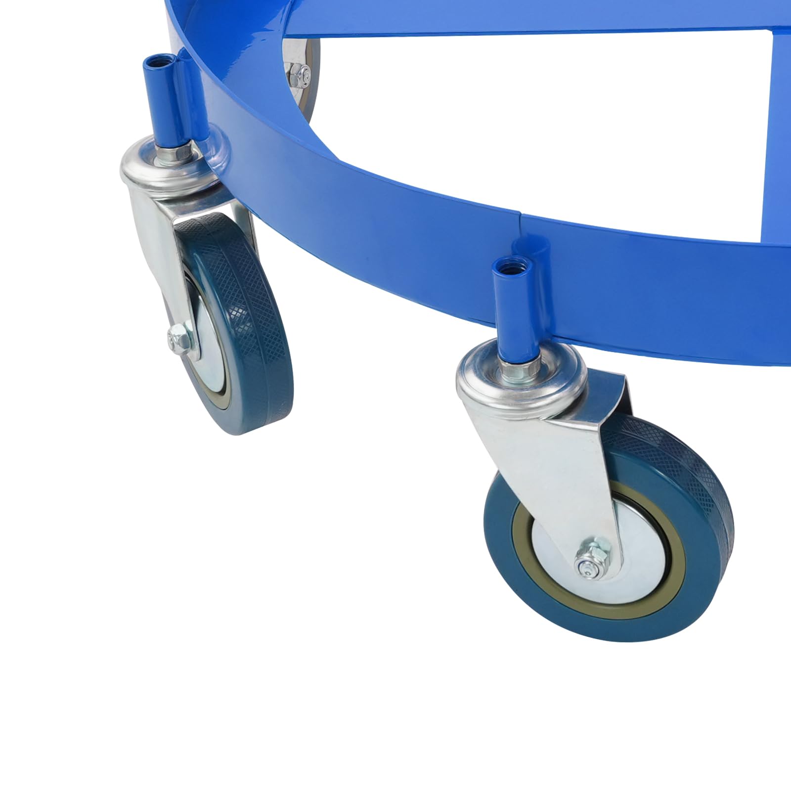 Drum Dolly Heavy Duty Barrel Cart Crossbraces Swivel Wheels 55 Gal 2000 lbs Warehouse Garage Industrial Moving